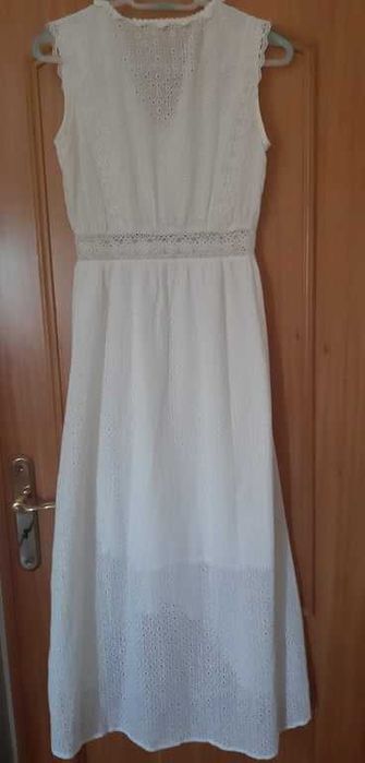 Vestido Branco Bordado Inglês