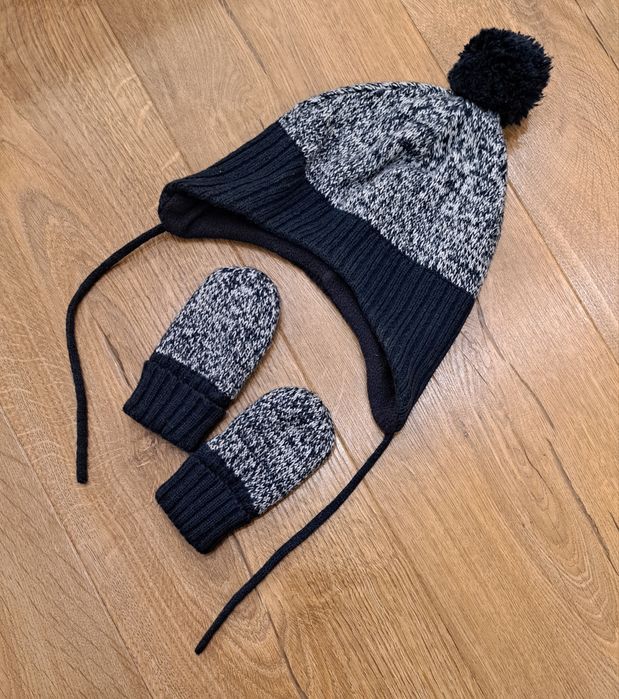 Zestaw czapka i rekawiczki H&M 74/80