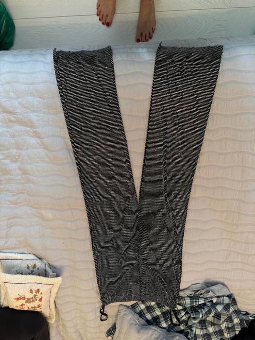 Брюки со стразами