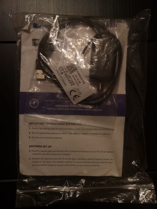 Antena cyfrowa  DVBT-2 4k 25dB