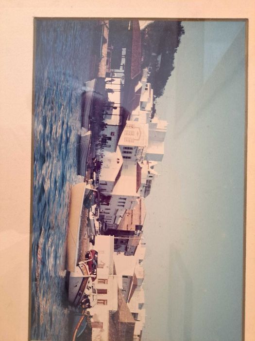 Lote de Fotografias emolduradas Alvor/zona ribeirinha - anos 80