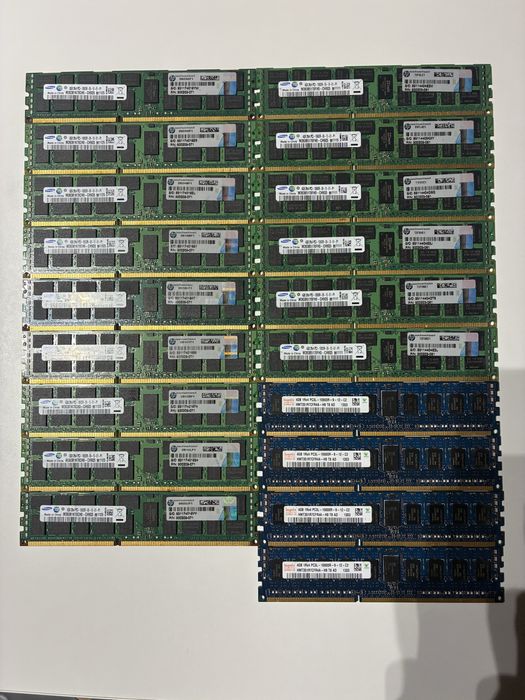 112 GB RAM! (9x8GB+10x4gb) DIMM ddr3