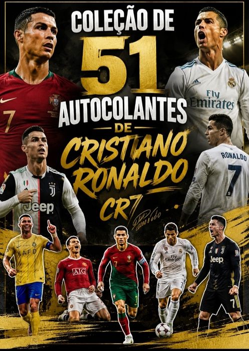 Coleção de autocolantes do Cristiano Ronaldo