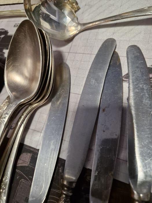 Komplet sztućców platerowanych lata 60-70 ZSRR
