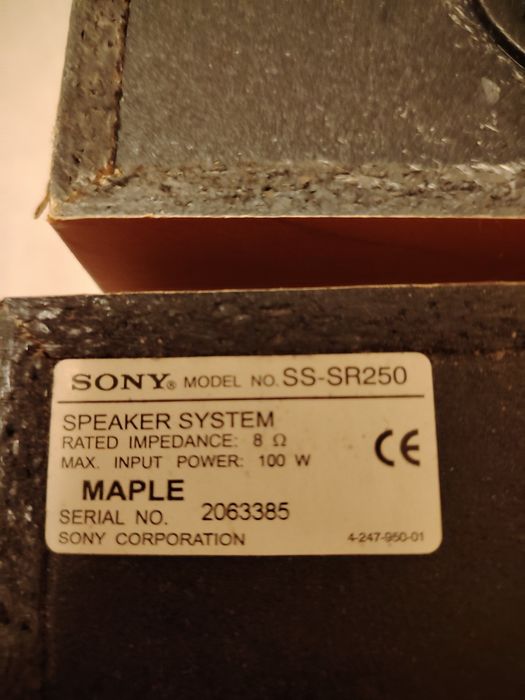 Monitorki Sony SS-SR250 idealne.