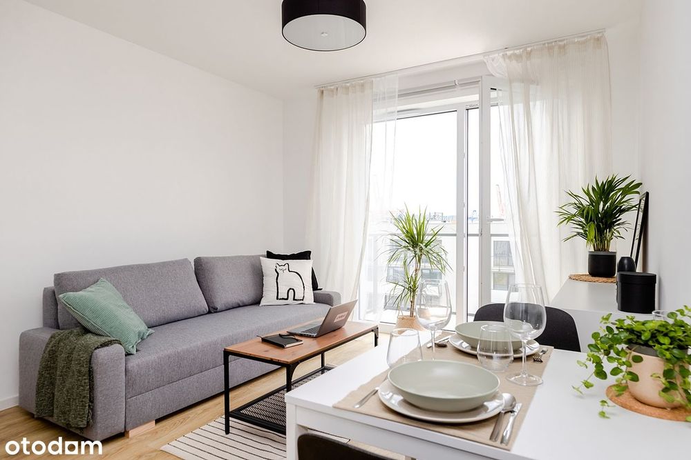 umeblowane 2-pokojowe + duży balkon 15 min. od centrum Gdyni