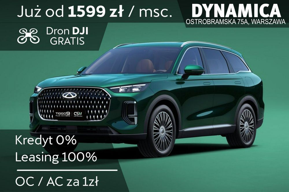 Chery Tiggo 9 PRESTIGE - 428KM - 1.5 T-GDI - Rocznik 2025