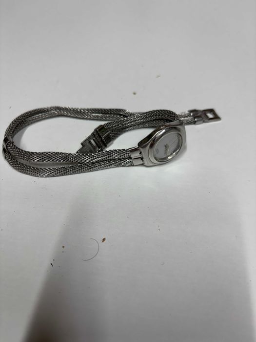 Relógio Swatch Skin Prateado Bracelete Malha Dupla Aço Fino