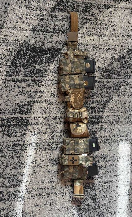 Тактичний пояс з підсумками в mm14(піксель)