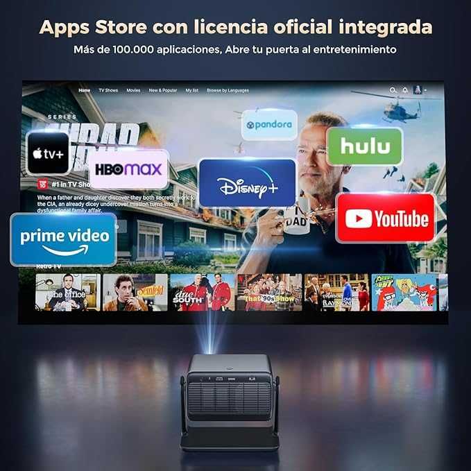 Mini Projetor Netflix , HBO, Disney- - WiFi -Bluetooth