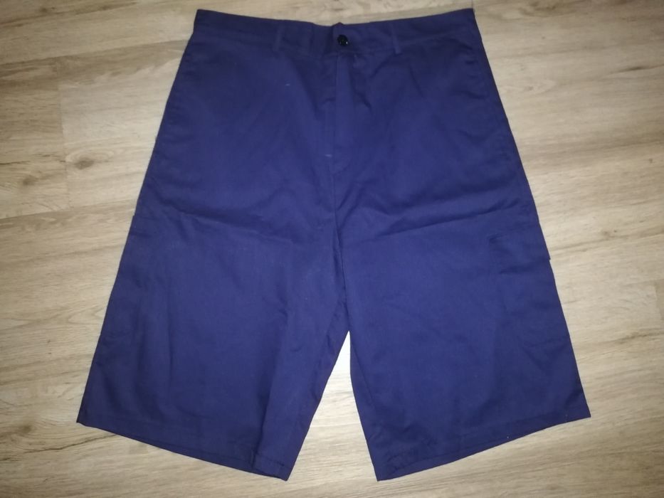 Calção multibolsos azul tamanho XL