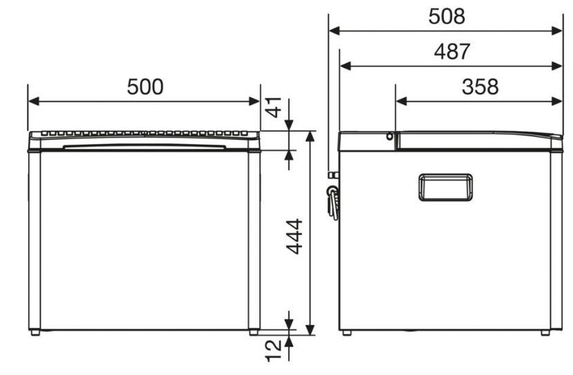 Холодильник кемпінговий автомобільний аміачний газовий DOMETIC WAECO