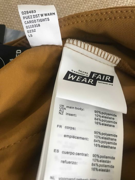 Salewa Puez dst Warm Cargo Tights spodnie softshell damskie XS, S, M, L i XL