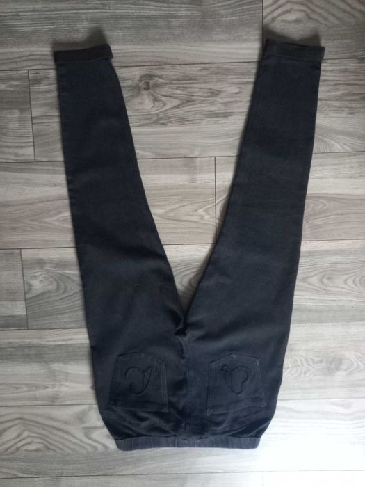 H&M grafitowe joginsy 38/40 M/L elastyczne wysoki stan