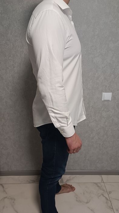 Сорочка біла чоловіча slim fit від Terino