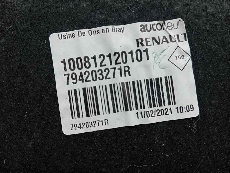 Chapeleira / tampo da mala RENAULT Zoe (BFM_)