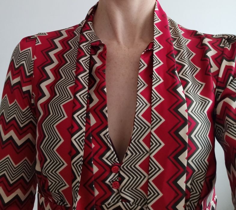 Vestido midi estampado retro Zara