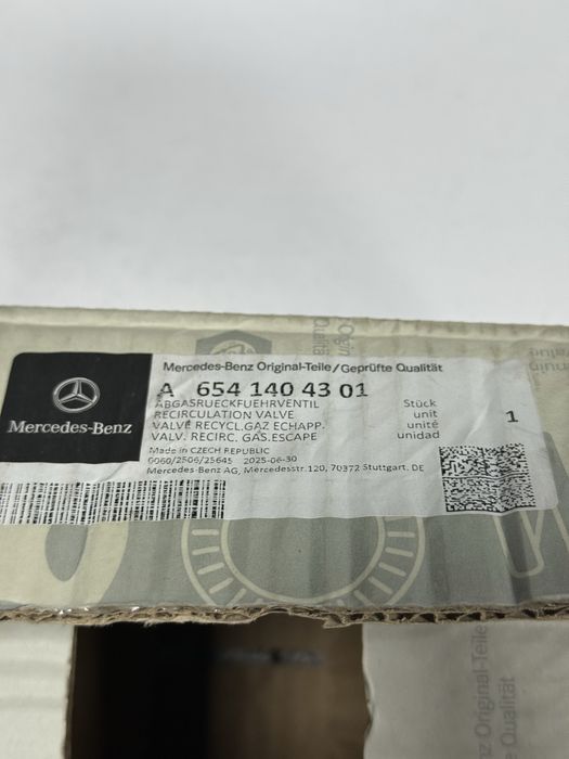 Клапан  рециркуляції egr егр відпрацьованиз газів W907 OM654 2.0