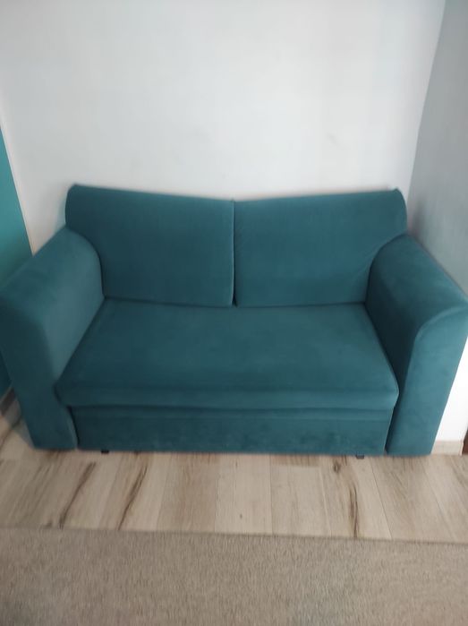 Sofa rozkładana kolor zielony
