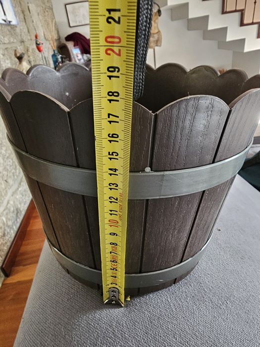 Vaso imitação madeira