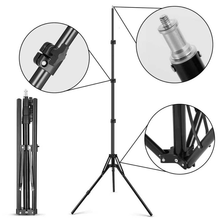 Luz Led RGB com Tripé Extensível (NOVOS E PROFISSIONAIS)