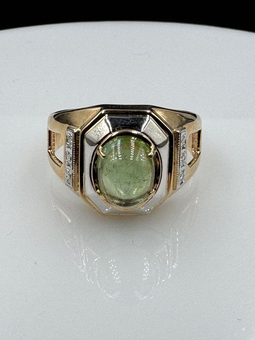 Перстень мужской с турмалином