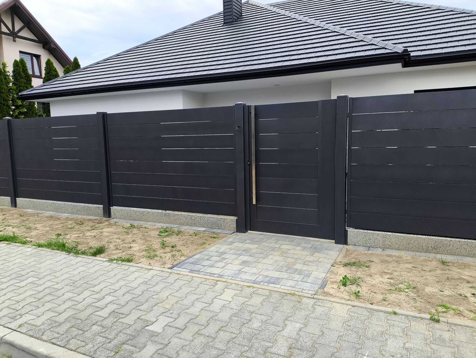 Ogrodzenie aluminiowe TRAWERTYN profil 20cm