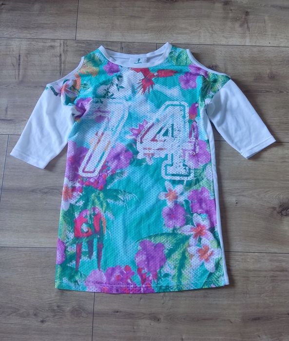 Tunika Sukienka Bluzka oversize z wycięciami na ramionach Atmosphere