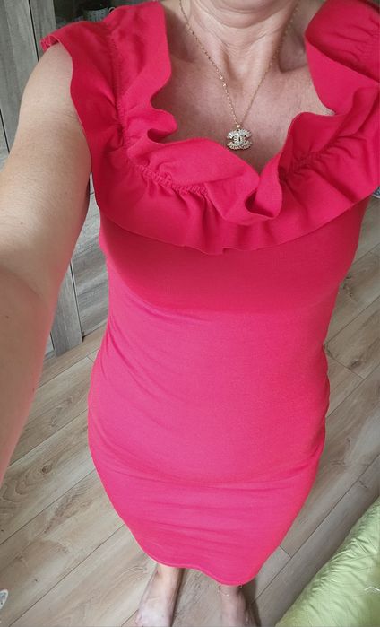 Zara sukienka hiszpanka czerwona S