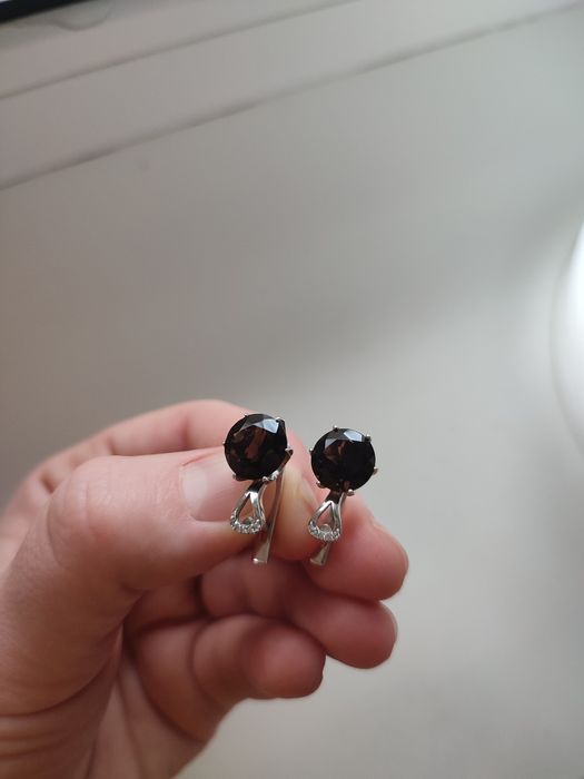 Новые серебряные серьги