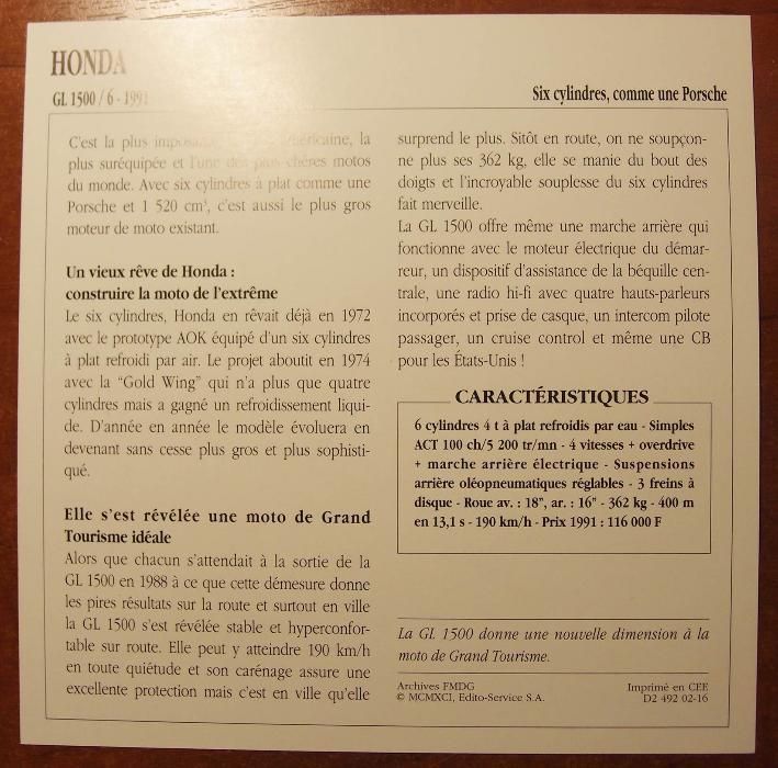 karty motocyklowe - zestaw 200 szt. w pudełku