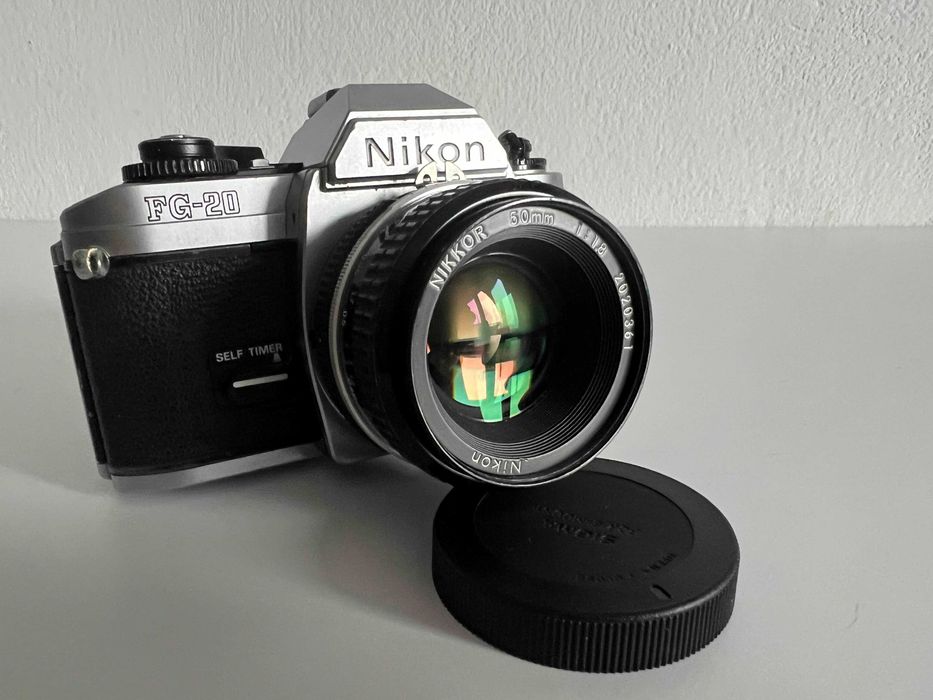 Nikon FG-20 + Obiektyw Nikon Nikkor 50mm f/1,8 AIS