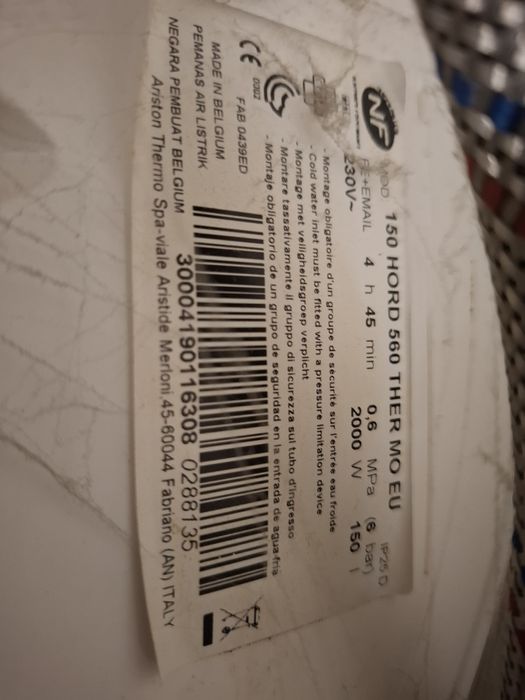 Termoacumulador ARISTON 150Litros