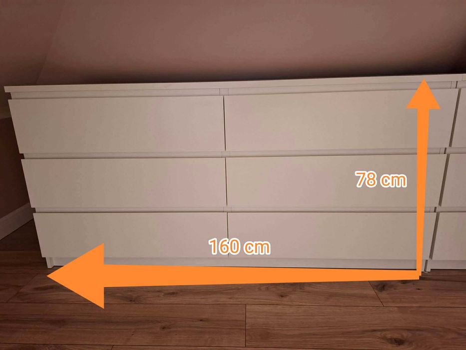 Komoda biała duża IKEA