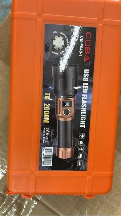 Lanterna led ultra potente de mão led laser