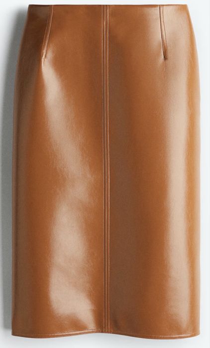 Коричнева спідниця-олівець H&M EDITION (S/S 2025)