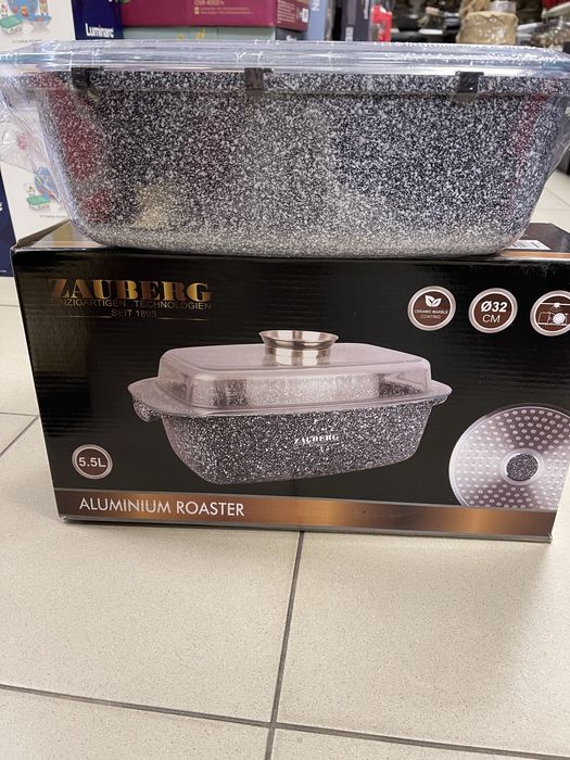 Гусятниця ZAUBERG з кришкою 5,5л МАРМУР