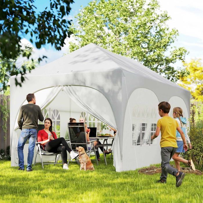 Tenda dobrável 3x6 m com 6 painéis removíveis e bolsa
