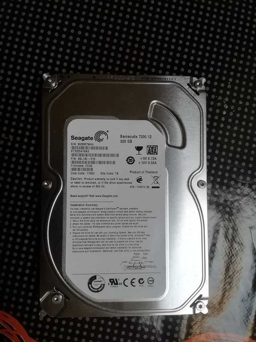 Disco interno/externo Seagate 320GB Sata 3.5 (HDD)64551548351106120