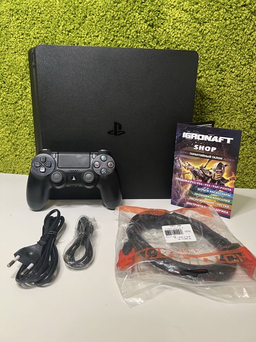 Магазин! Игровая консоль Playstation 4 Slim 500 GB + 60 игр + 6 месяцев Гаранти