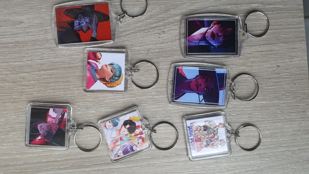 Porta chaves acrilico saja boy kpop demon hunters anime