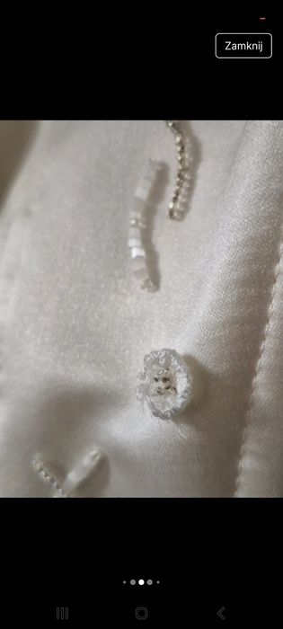 Suknia ślubna piękna w kolorze ecru