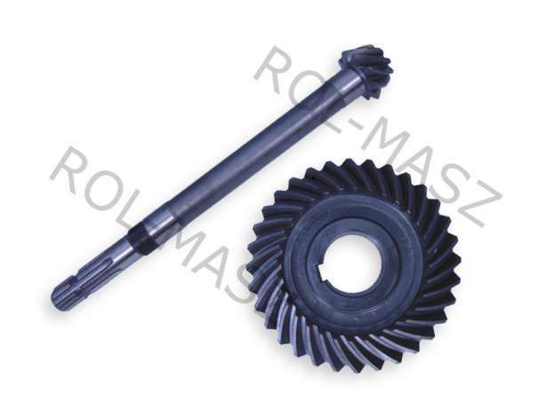 Para komplet kół Atak przekładni 9 zębów koło + wałek Glebogryzarka