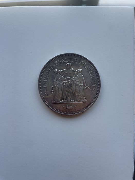 Moeda 50 Francos Hércules 1978