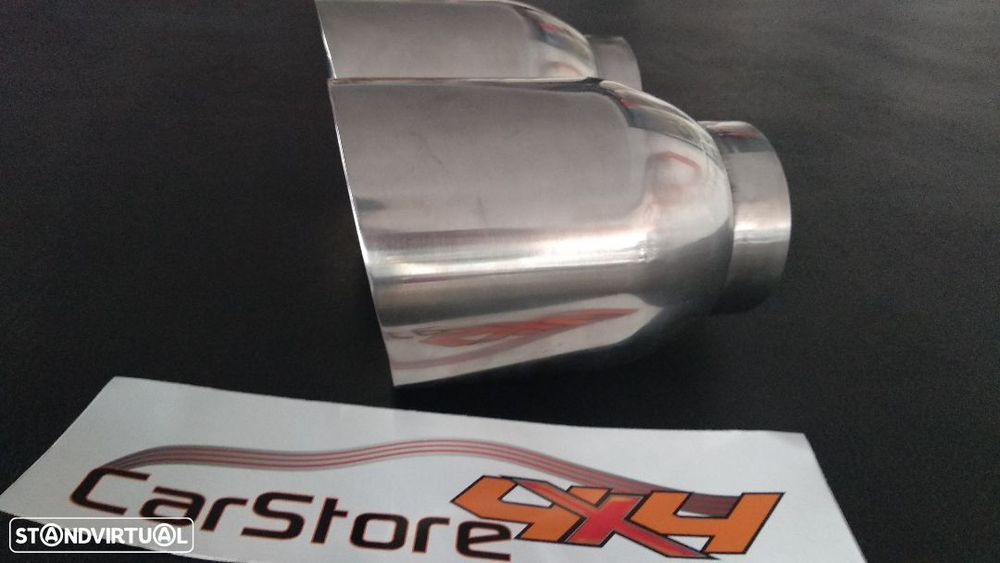 Ponteira de escape Inox 115mm em corte