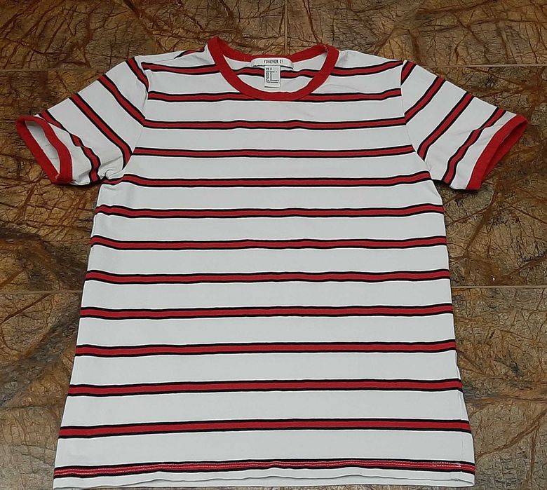 T-shirt, Forever 21, rozmiar S, w paski