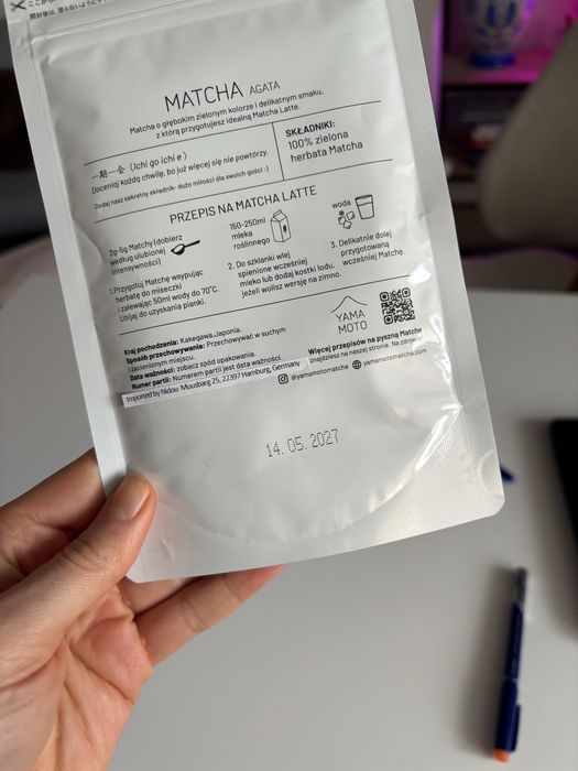 Matcha premium, japońska zielona herbata ceremonialna, Yamamoto