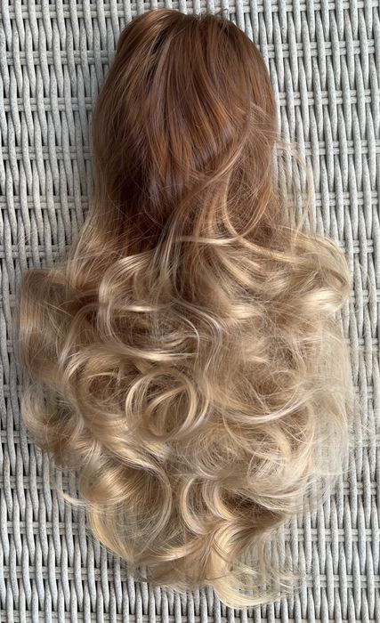 Premium Ultra włosy doczepiane, ciemny miodowy blond / ombre 161.