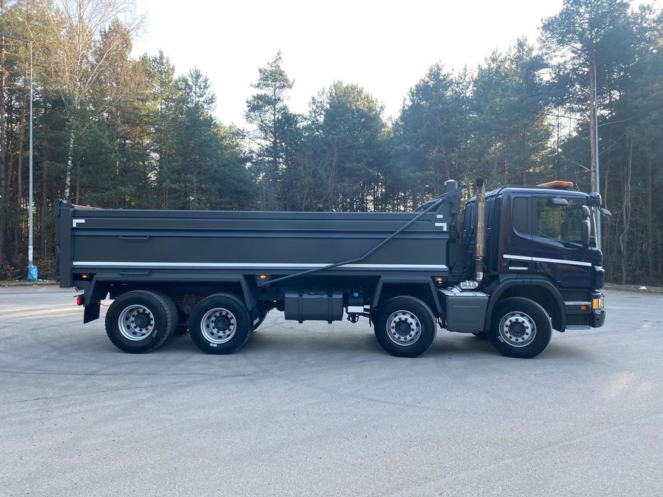Scania P410  8X4, tara 12500, WAGA W KIPRZE! duża ładowność, automatyczna plandeka