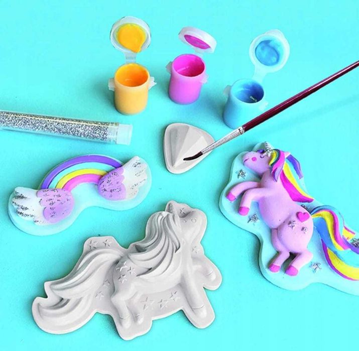 Zestaw Kreatywny Dla Dzieci Jednorożce – Odlewy Gipsowe